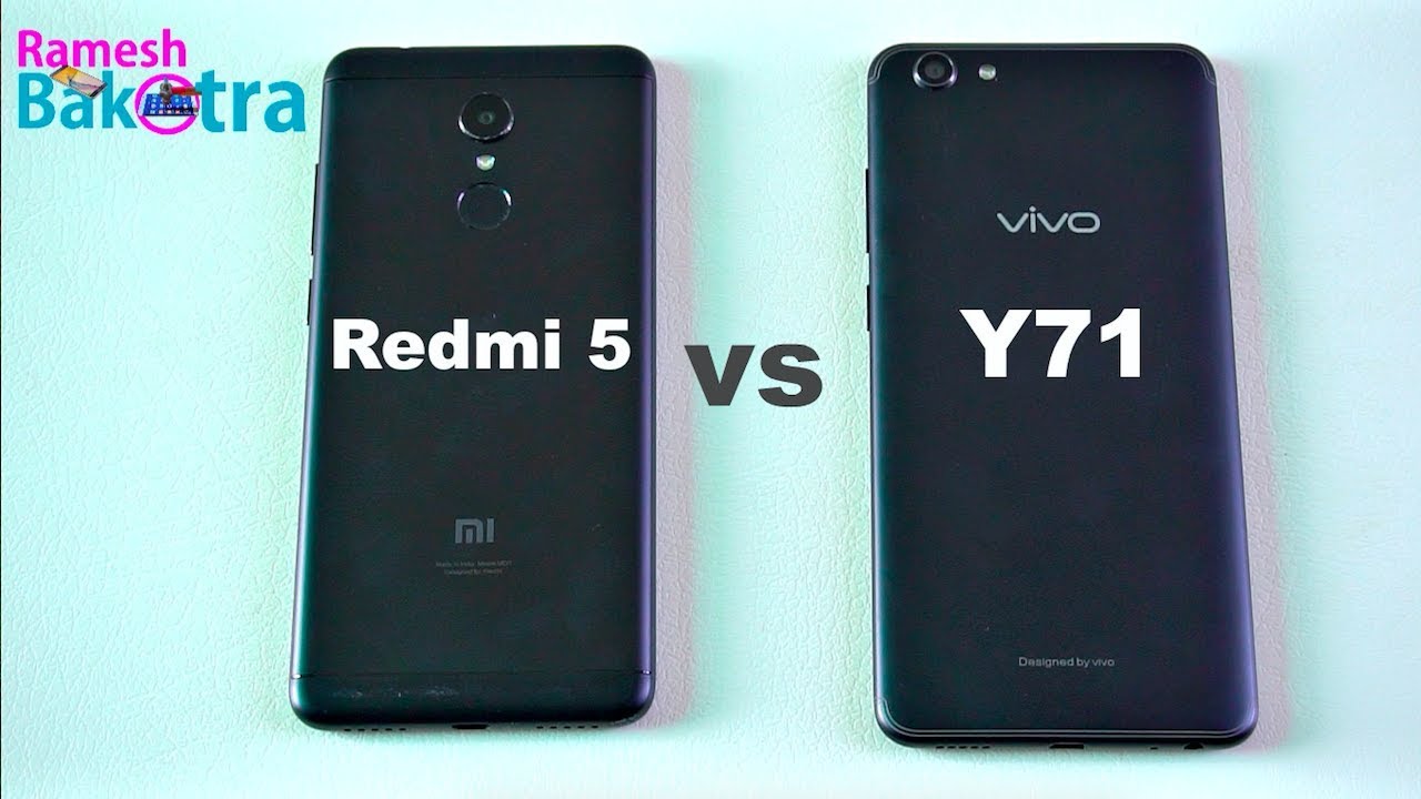 Vivo Y71 vs Redmi 5 Speed test, Camera and Charging Compare
