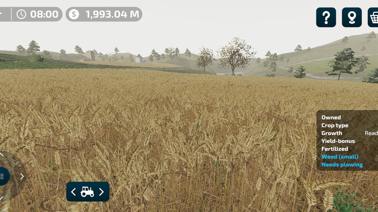 Harvesting wheat 🌾 in farming simulator 23 mobile unlimited money mod
