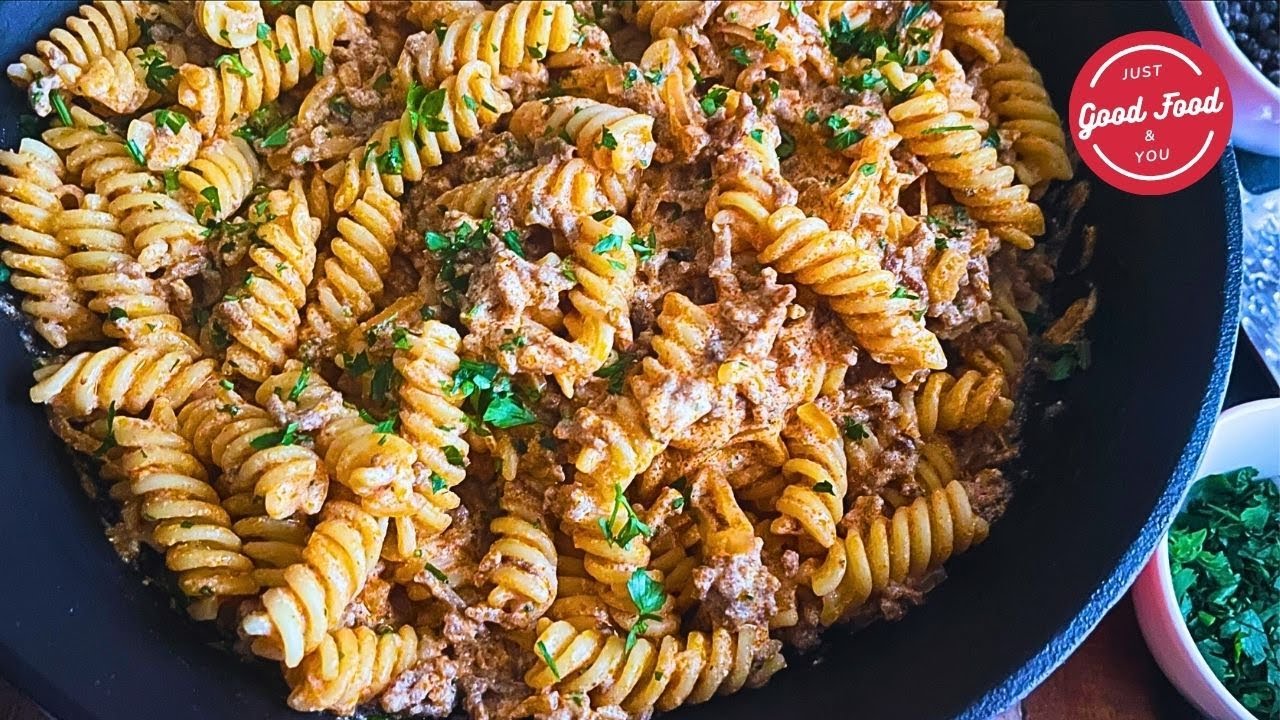 Dieses Pastagericht hat Suchtpotenzial ❗️| Nudel-Rezept mit Hackfleisch und Schmand 