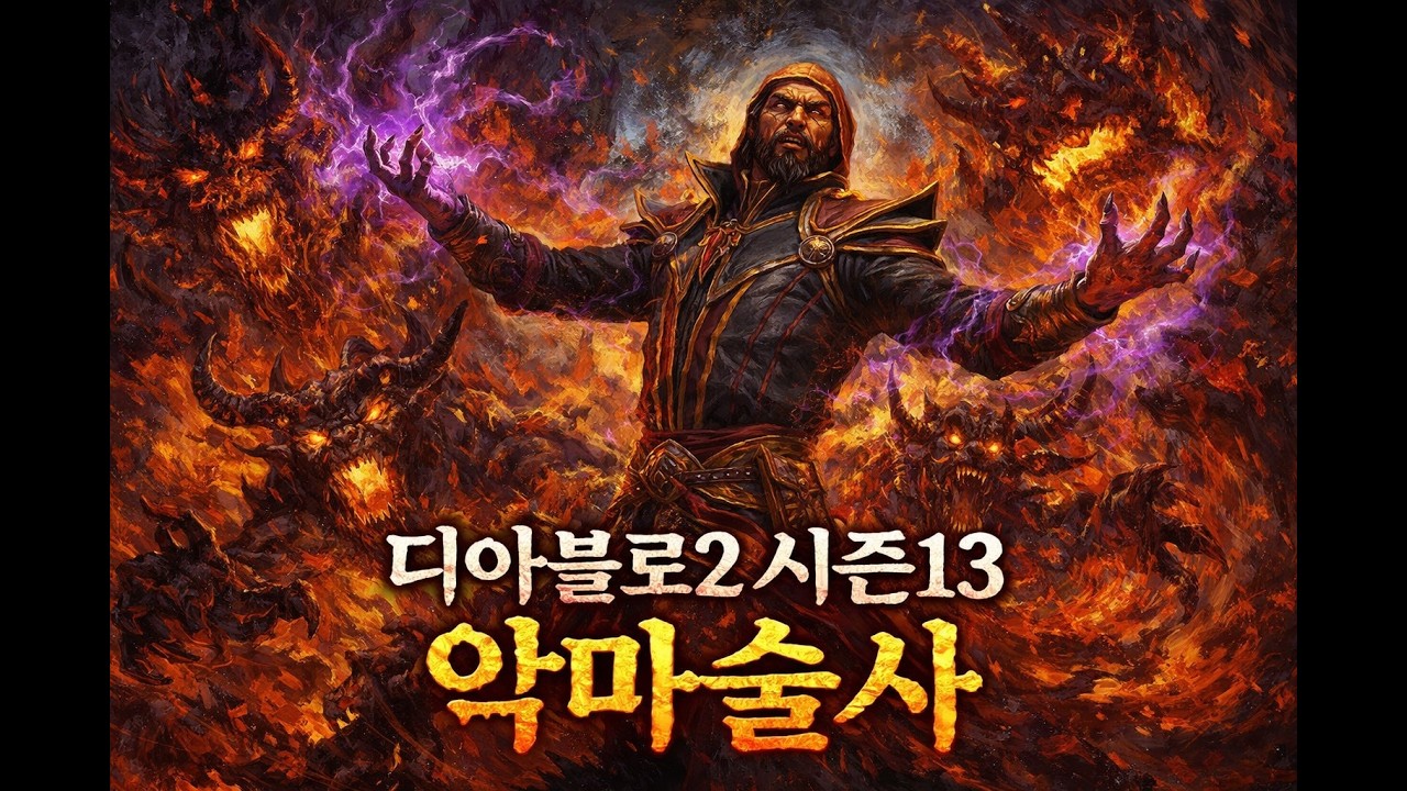 디아블로 II: 레저렉션 - 악마술사의 군림 :  시즌13 악마술사 플레이!