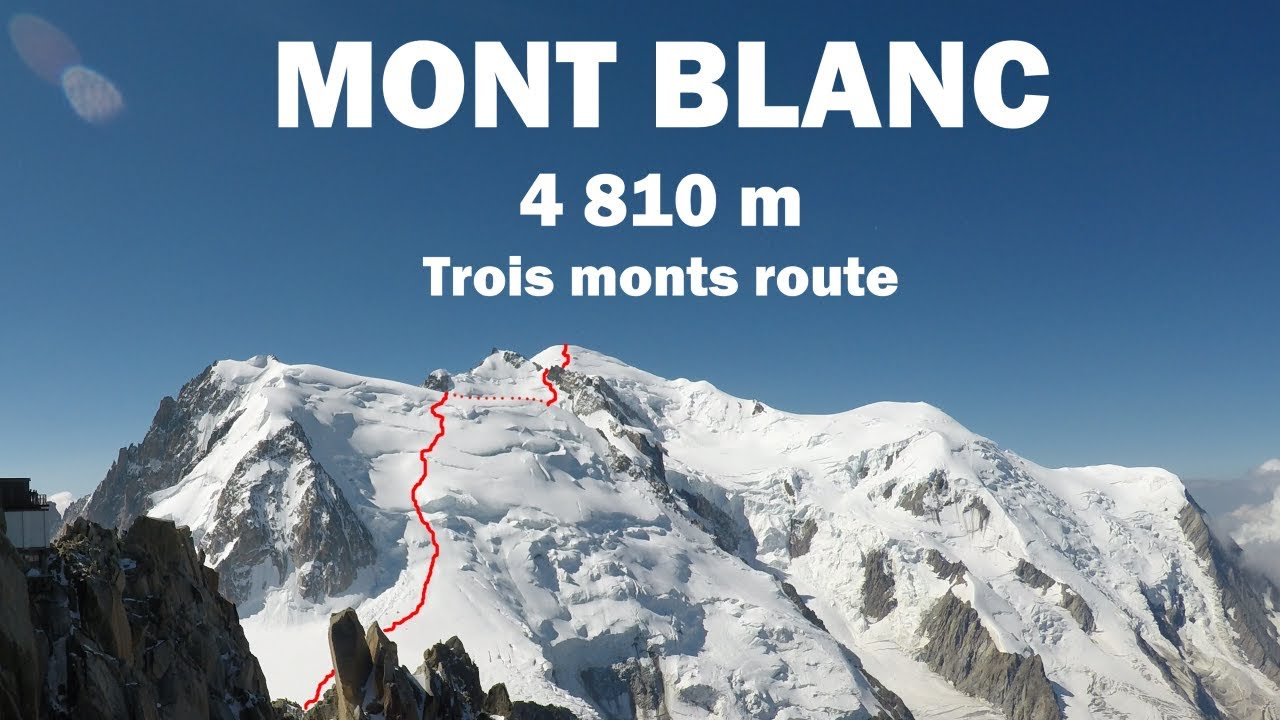 MONT BLANC (4 810 m) -  climbing Trois monts route | The highest peak of Europe