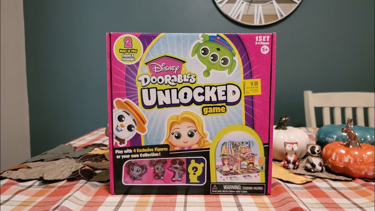 Disney Doorables Unlocked game - 4 Exclusive Figures Unboxing