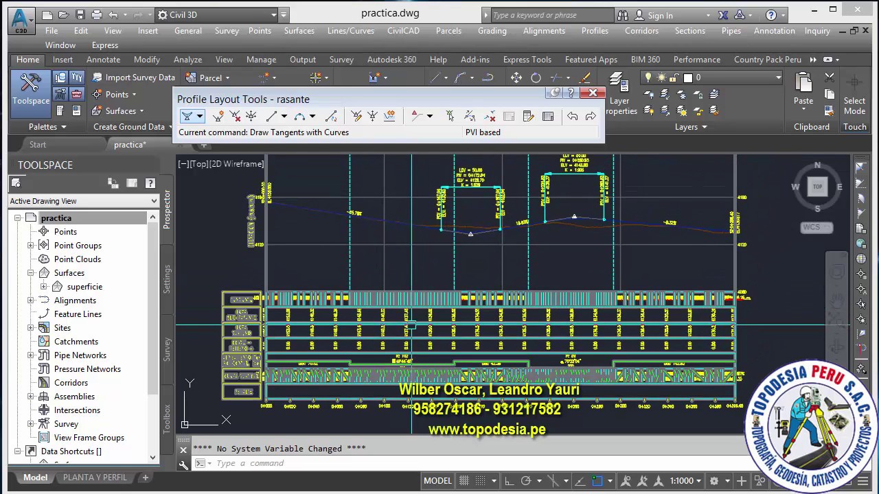 Perfil Longitudinal AutoCAD Civil 3D 2017 - parte 4