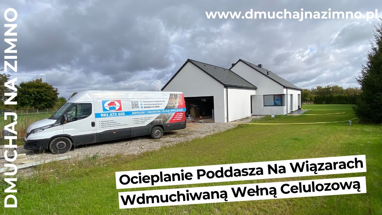 Ocieplanie Poddasza Na Wiązarach Wdmuchiwaną Wełną Celulozową @dmuchajnazimno3191