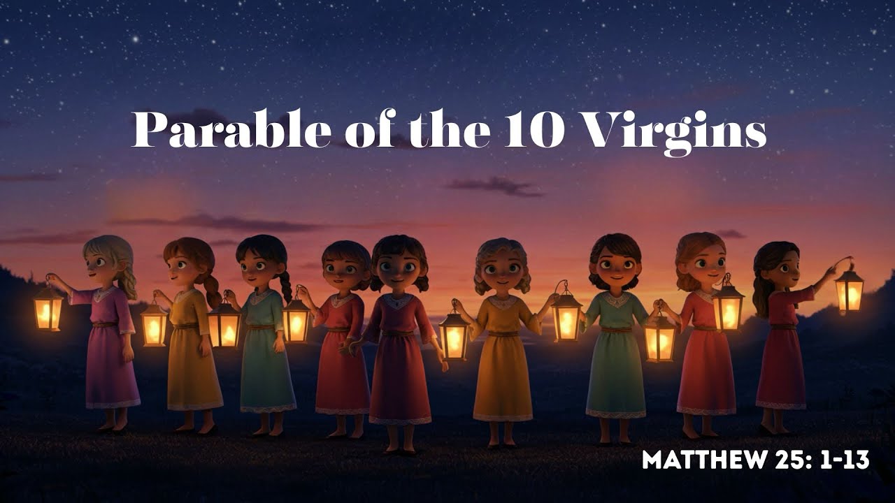 Parable of the 10 virgins | A Powerful Story for Kids (Matthew 25:1-13 Explained Simply!)