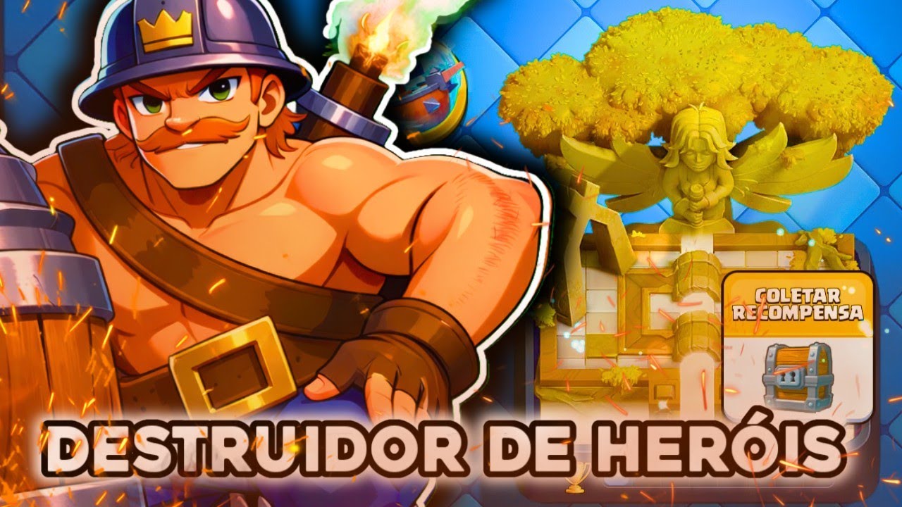 O Deck Que acaba Com todos os heróis do jogo Clash Royale
