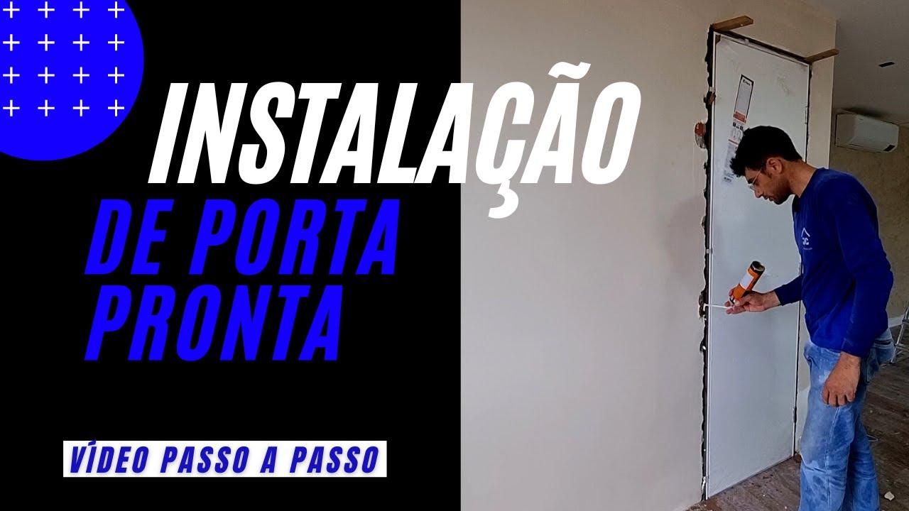 COMO INSTALAR KIT PORTA PRONTA DE MADEIRA  video passo a passo.