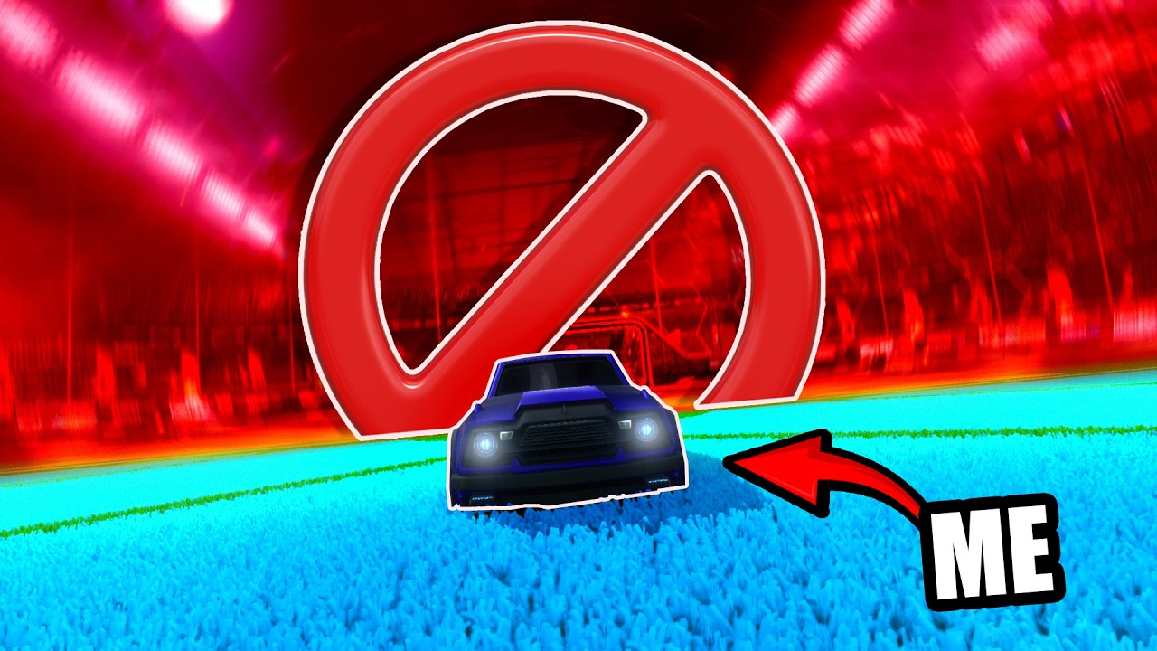 Rocket League But I Can't Cross Half | R2GC