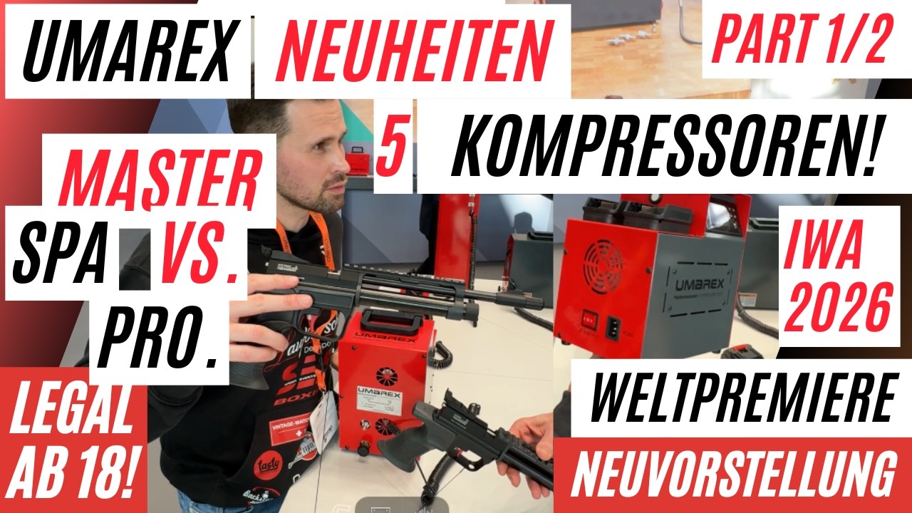 UMAREX Neuheiten 2026 (PART 1) – 5 neue Kompressoren, SPA Modelle & WaterModel 99 | IWA 2026