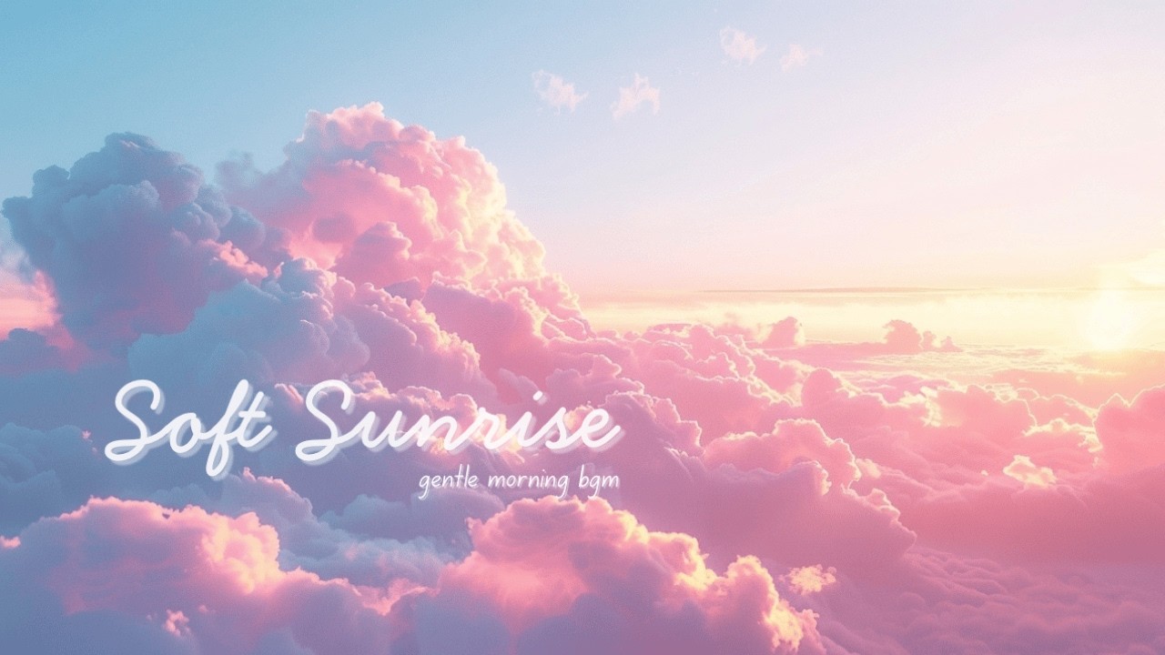 🌅 Soft Sunrise | gentle morning BGM | relax / calm / study | piano & guitar | Lunalune