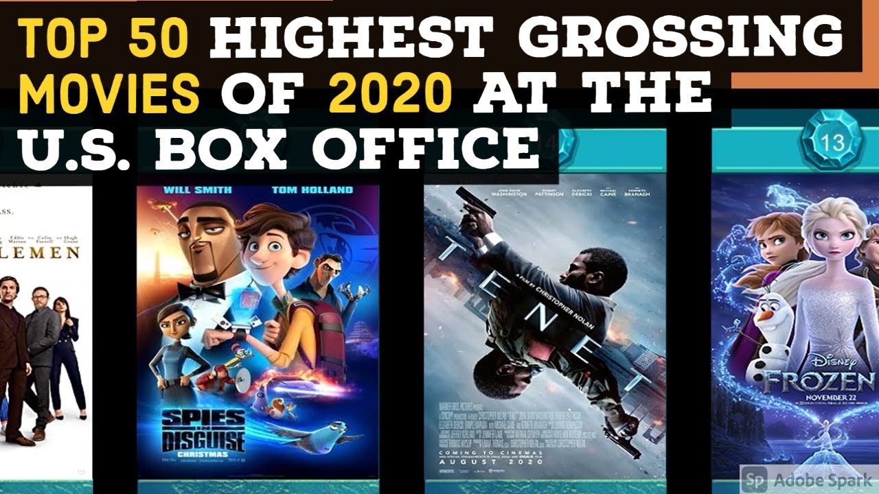 Top 50 Highest Grossing Movies of 2020 at the US  Box Office