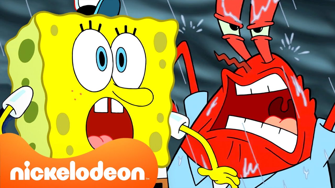 SpongeBob | Mr. Krabs si comporta in modo assurdo per 60 minuti di fila 💸 | Nickelodeon Italia