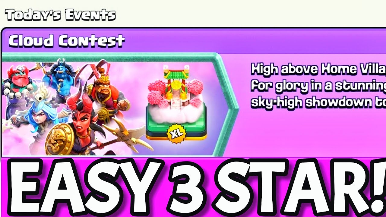 Easily 3 Star the Cloud Contest Challenge (Clash of Clans) COC New Event Attack 