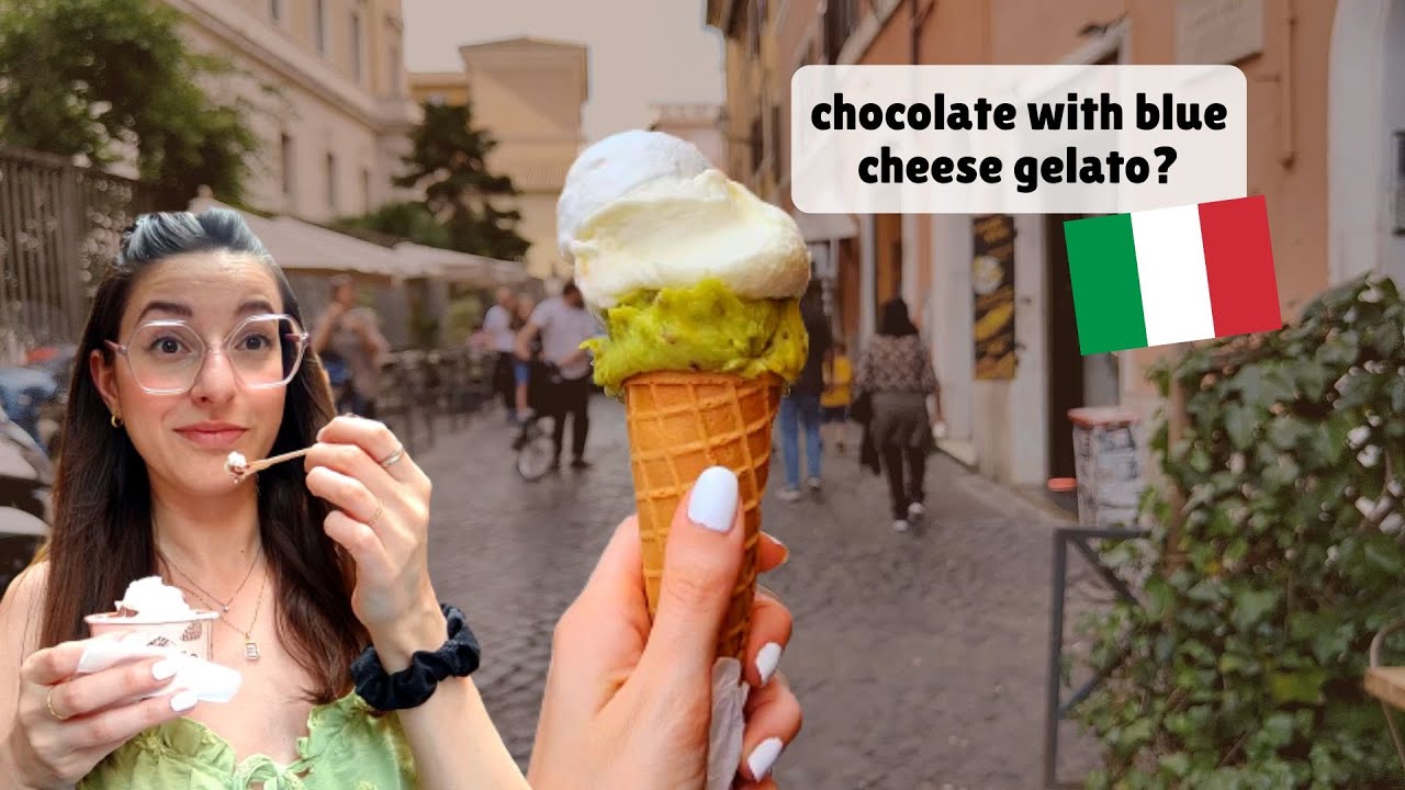 Weird Gelato flavors in Rome | Vlog