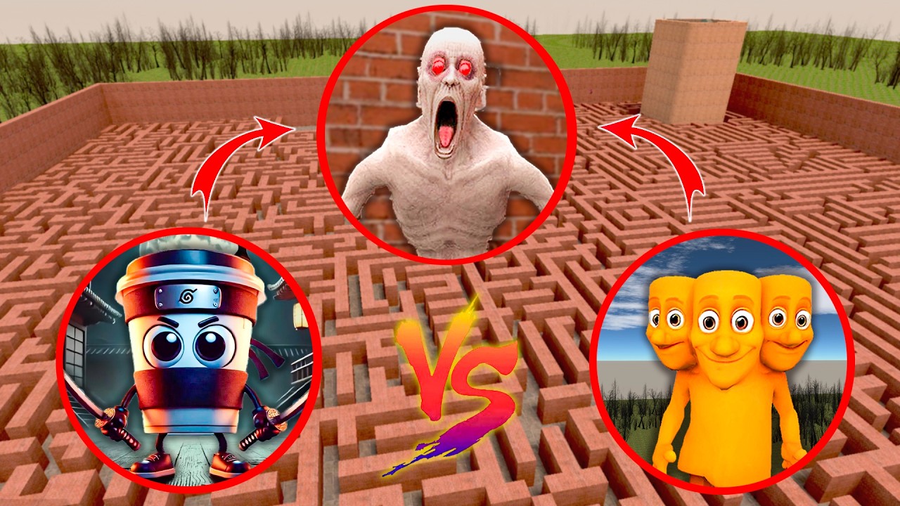 TUNG TUNG SAHUR vs SCP-096 vs CAPPUCCINO ASSASSINOO | Garry’s Mod Epic Battle