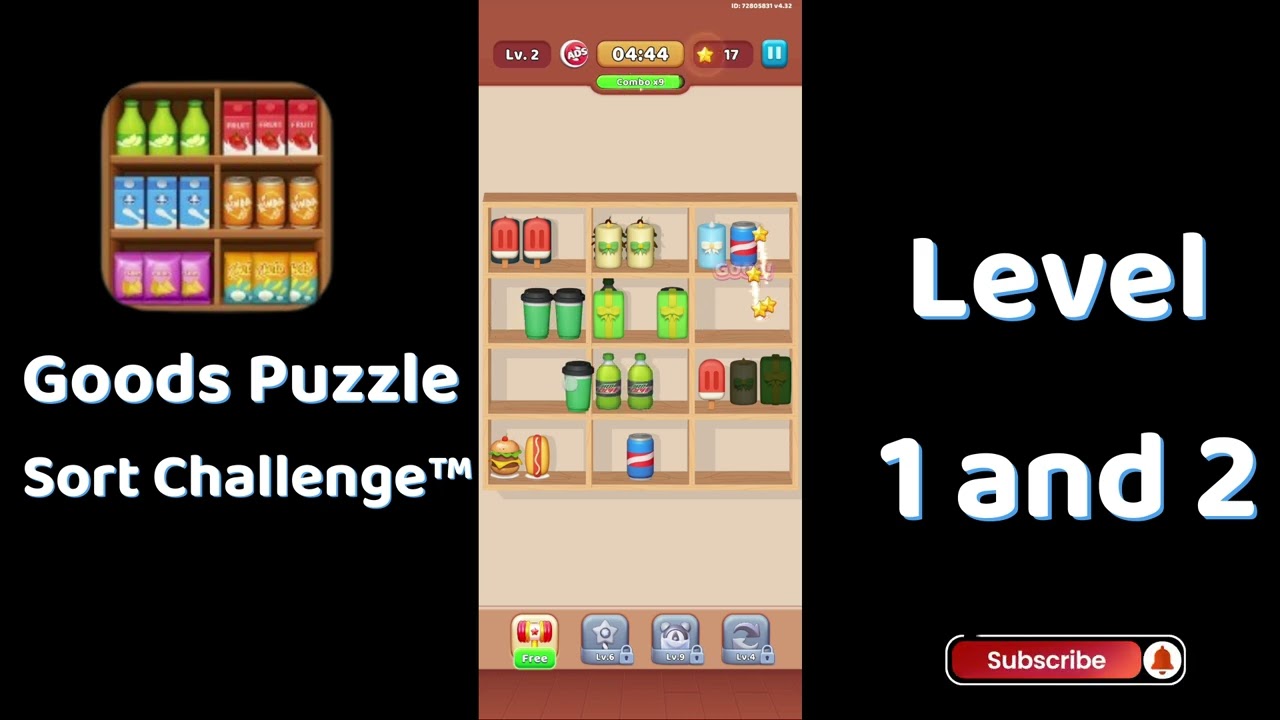 Goods Puzzle Sort Challenge Level 1 Walkthrough 📦 | Sorting Puzzle Game | Tips & Tricks | Go Answer