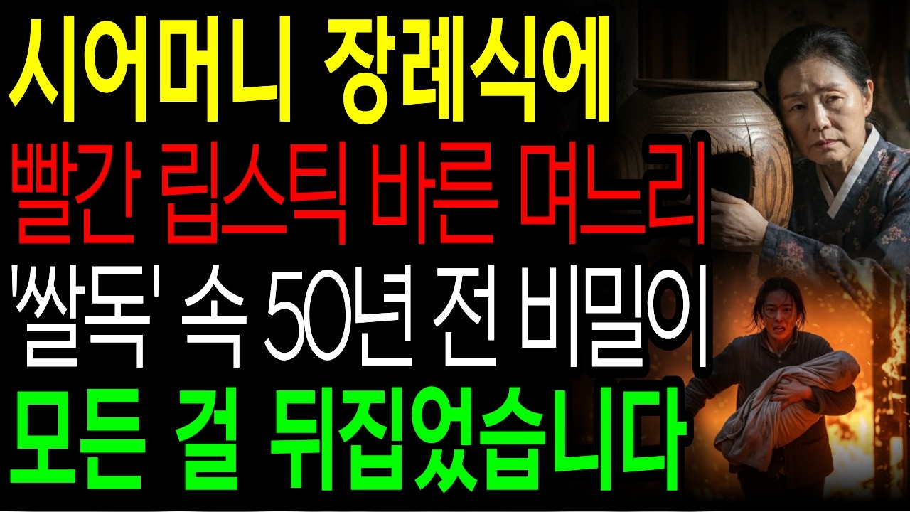 시어머니의 '쌀독'에서 50년 전 비밀을 발견한 며느리,  모든 걸 뒤집었습니다 ㅣ시니어사연ㅣ감동사연ㅣ사연라디오ㅣ오디오북| 눈물주의
