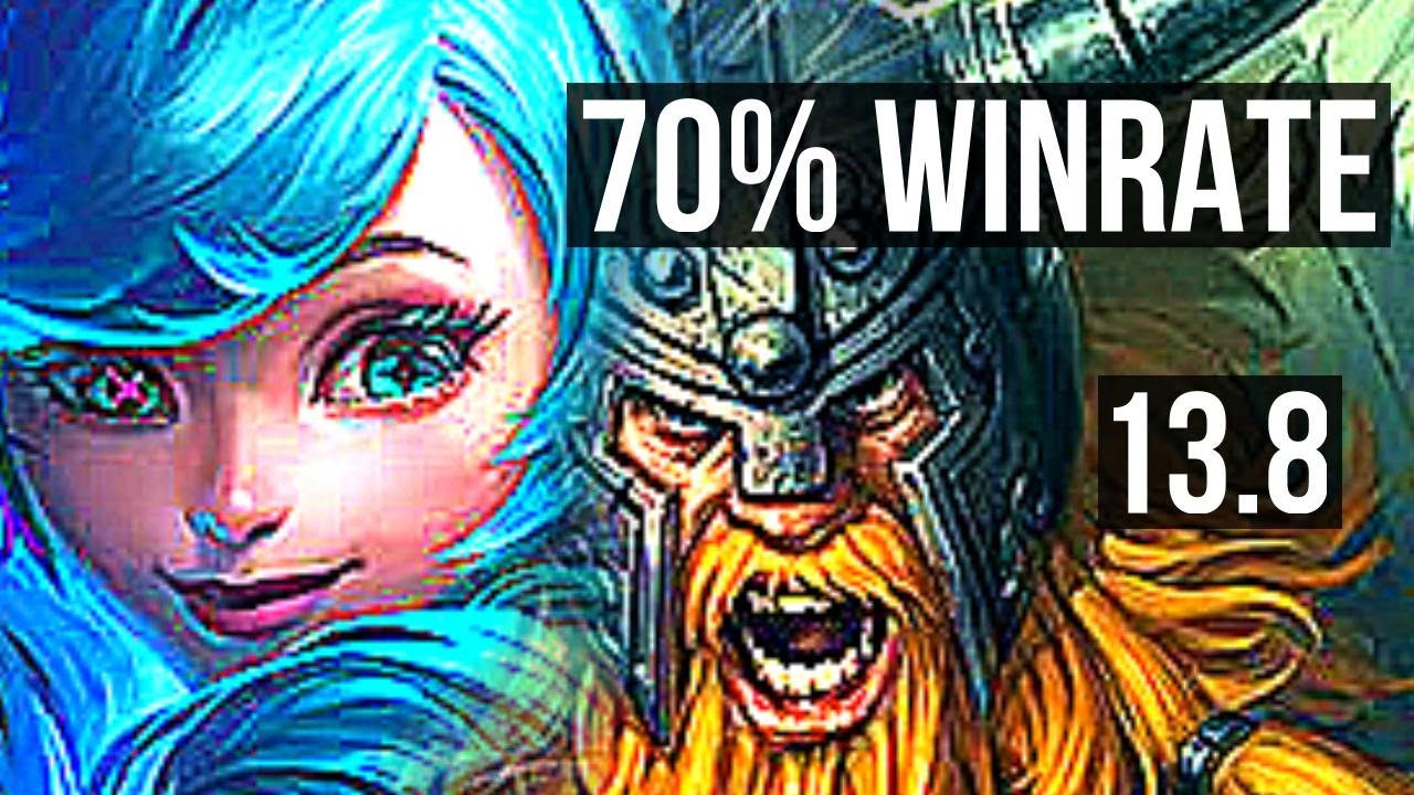 GWEN vs OLAF (TOP) | 70% winrate | KR Master | 13.8