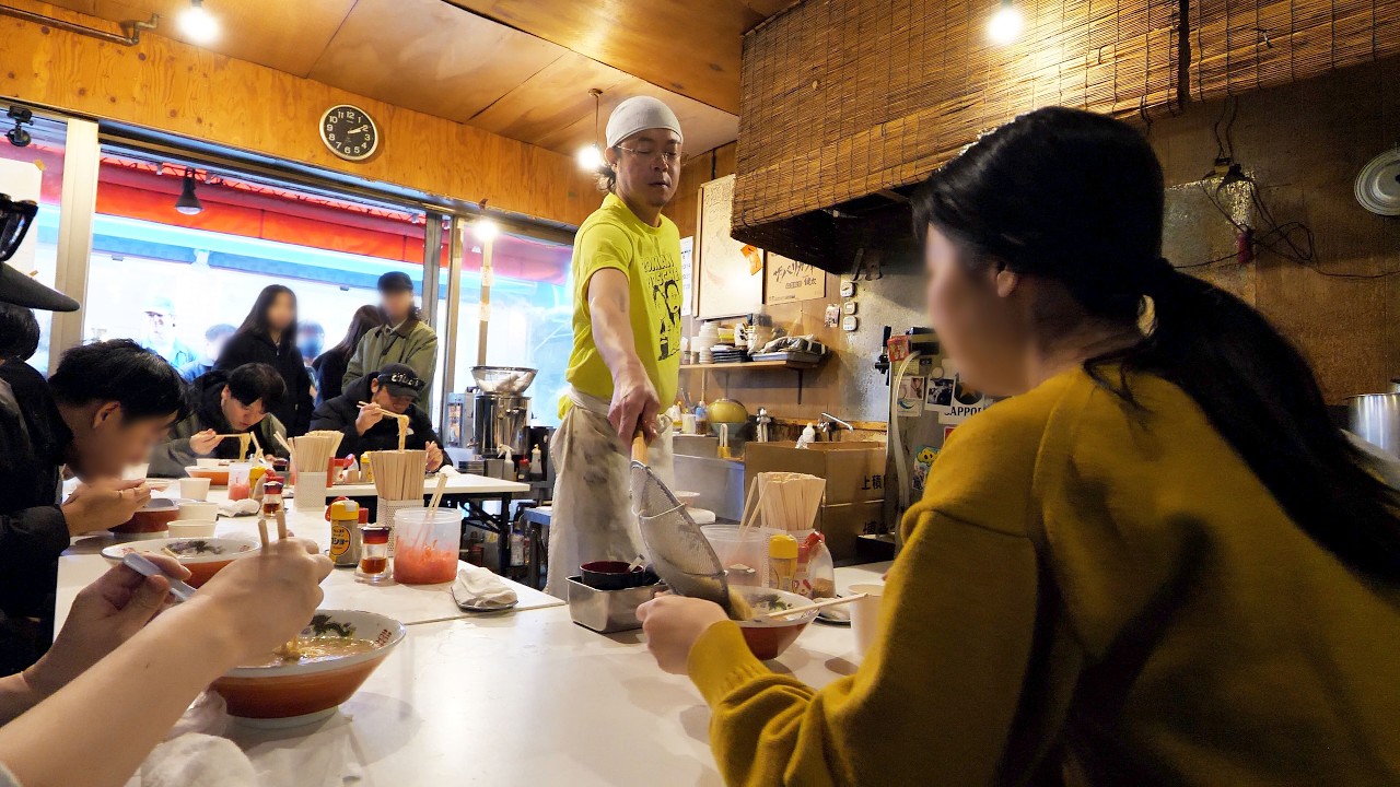 替玉無限！３時間で爆売れ閉店する九州男児アニキの東京最強豚骨ラーメン屋丨Tokyo Ramen Food