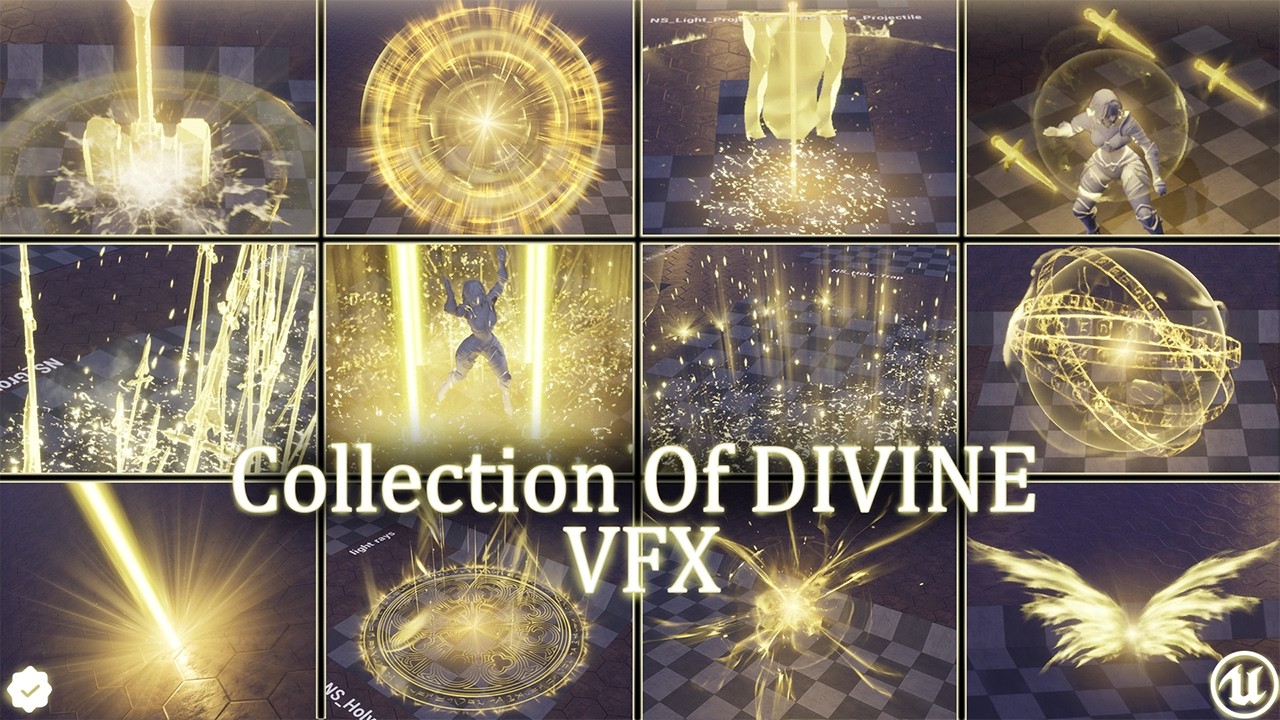 Collection Of Divine VFX Unreal Engine Preview
