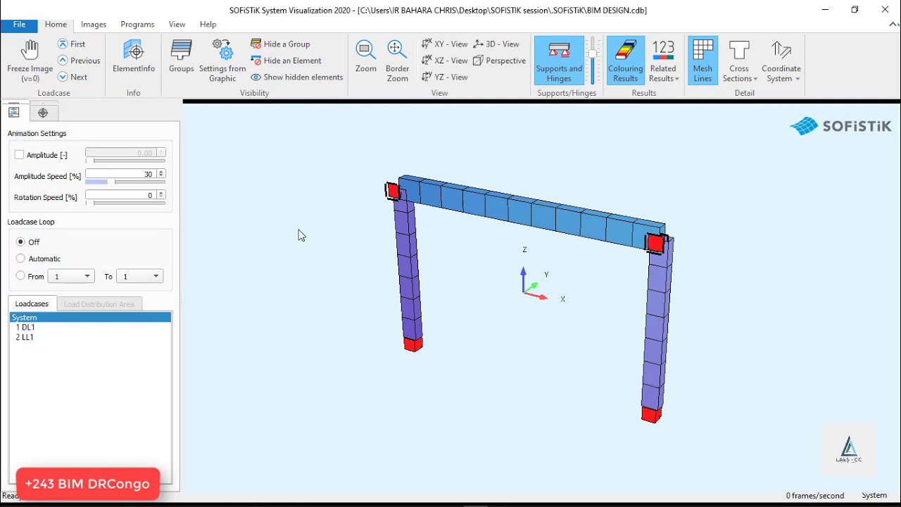 SOFISTIK Analysis and design for revit  Portal rebars generation