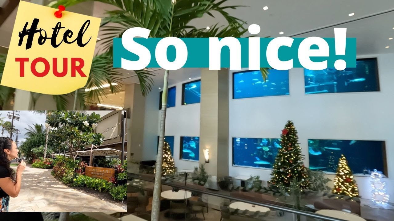 HOTEL Tour | 'Alohilani Resort... with a 280,000 Oceanarium! | OAHU #vlogmas
