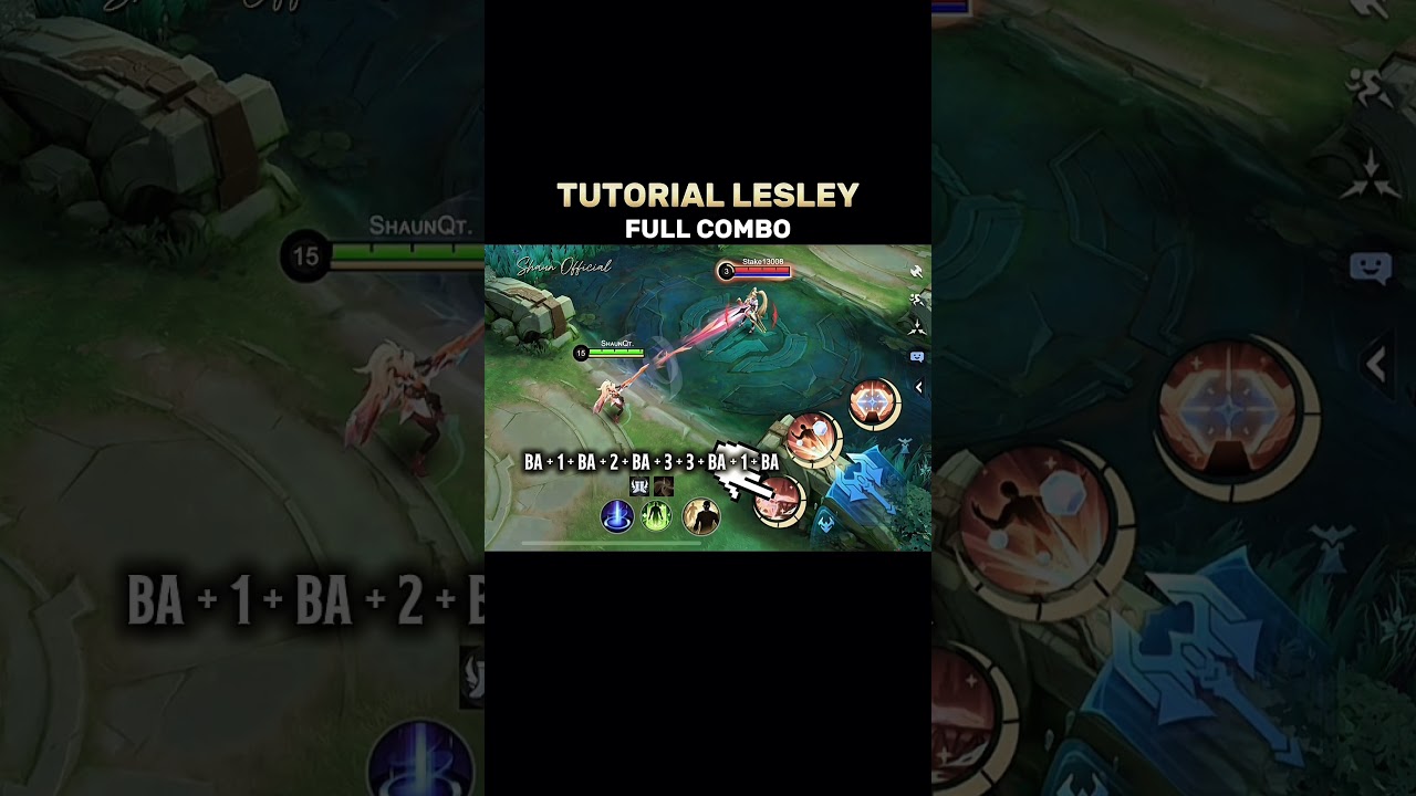 ✅Lesley tutorial full combo #mobilelegends #mlbb #lesley #tutorial #highlights