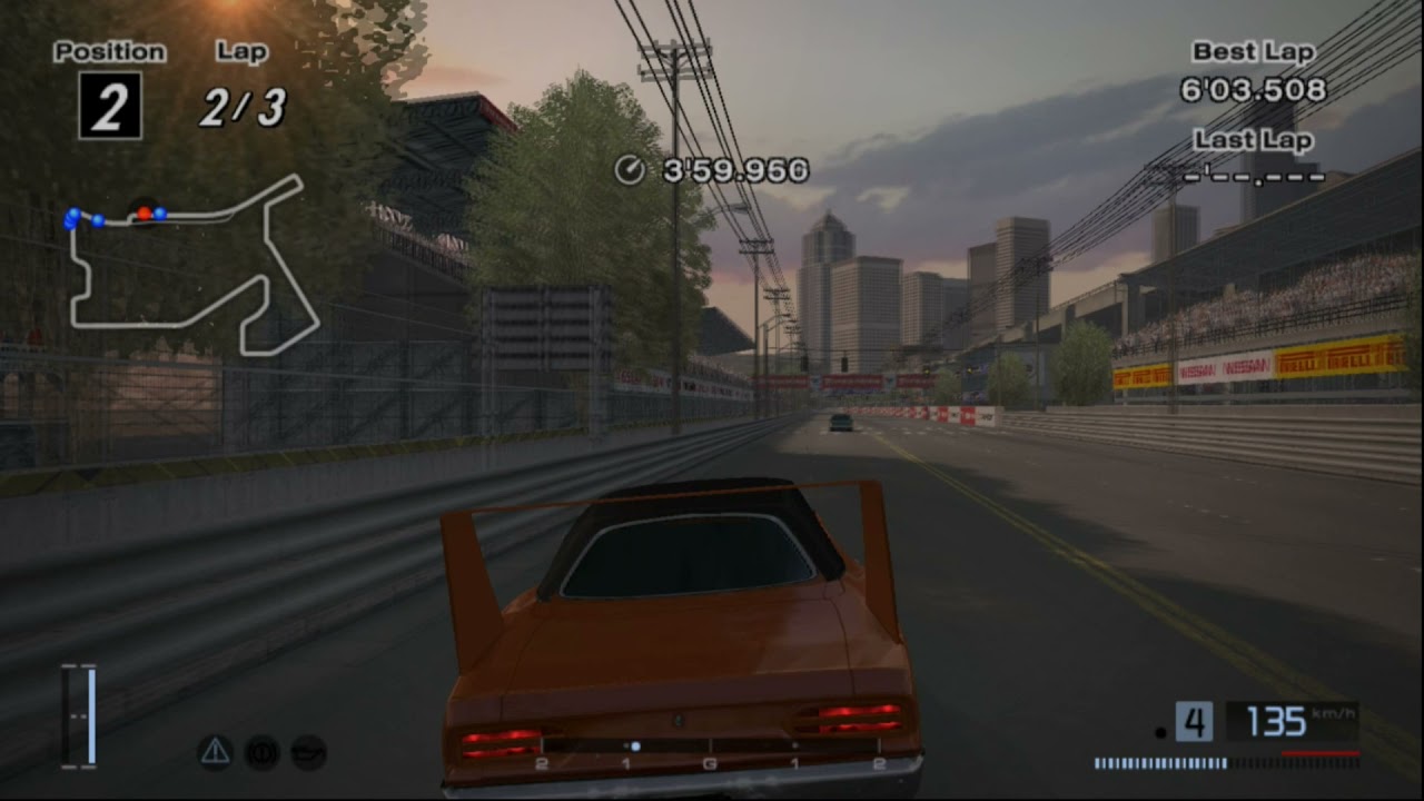 Gran Turismo 4 Driving Mission 14: 3 Lap Battle: Seattle