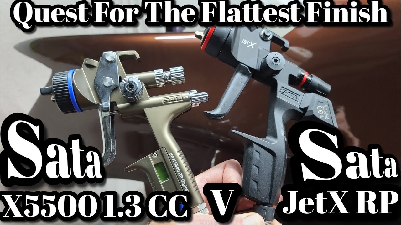 Satajet JetX 1.3RP v Sata X5500 1.3 CC For Max Meyer 0300 0320 Clear Coat 