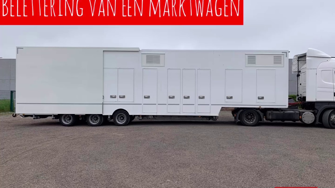 Hoe een marktwagen beletteren?