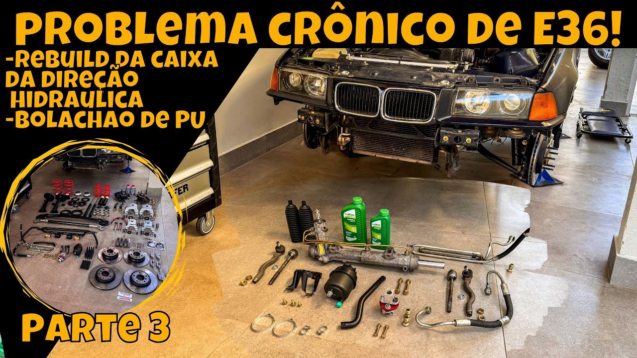 Resolvendo o vazamento da caixa de direçãi hidraulica BMW E36
