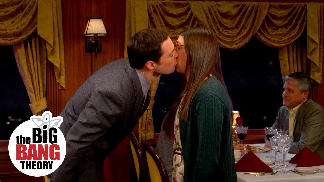 Valentine’s Day Surprise: Sheldon Kisses Amy on a Train | The Big Bang Theory