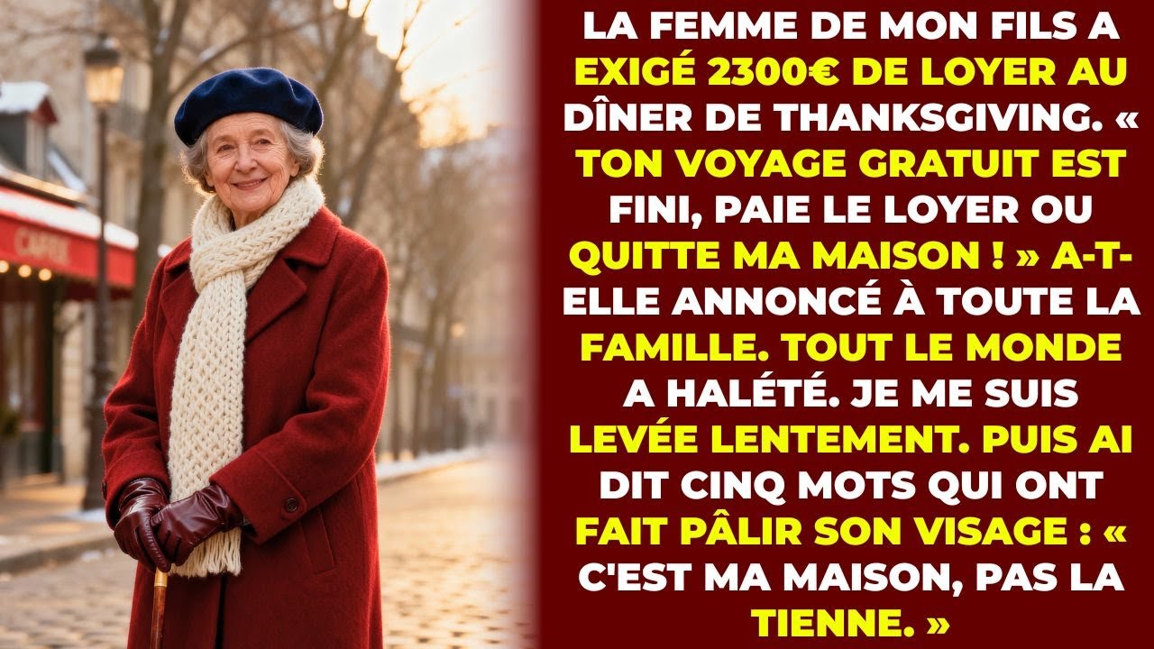 664Au Dîner De Thanksgiving, Ma Belle-Fille A Exigé 2300€ De Loyer — Puis J'ai Trouvé Les Faux...