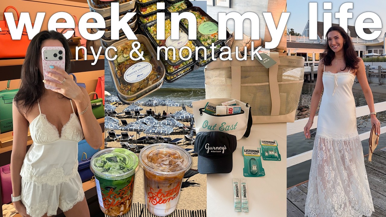 WEEK IN MY LIFE in the CITY + MONTAUK! summer in NYC, hamptons brand trip