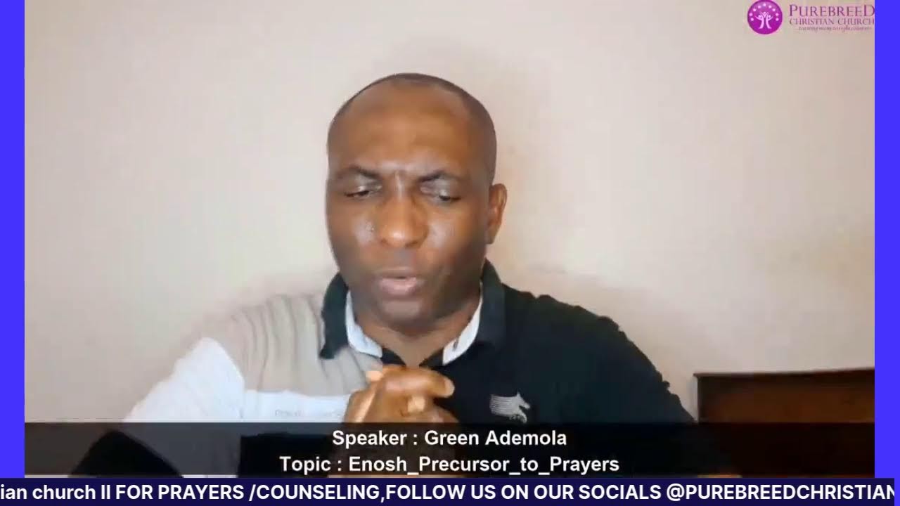 Purebreed Bible Nuggets Enosh Precursor to Prayers II Purebreed Christian church