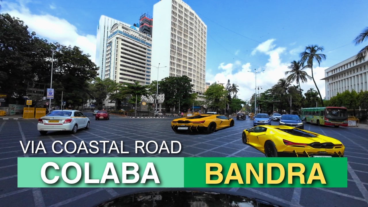 Colaba to Bandra Drive 4K | Coastal Road Supercars, Lamborghini Revuelto & Haji Ali  #mumbaitour
