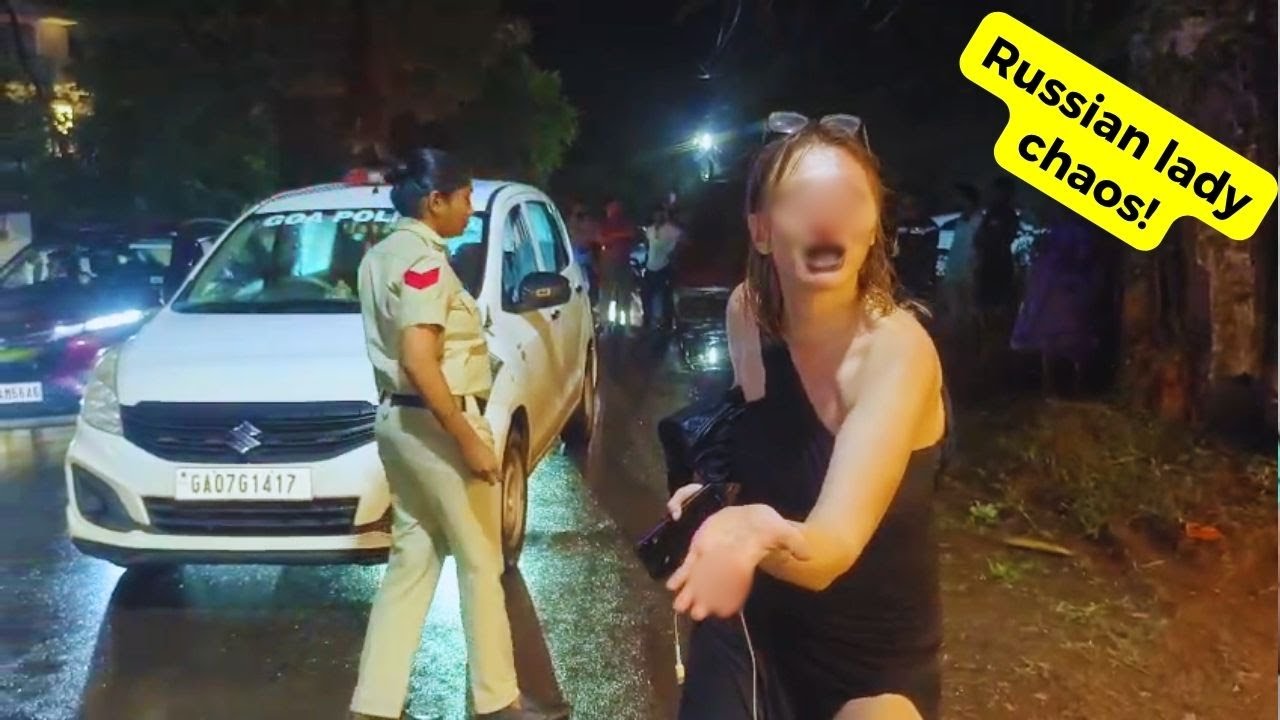 #GoGoaGone- Russian Woman Creates Chaos in Siolim, Damages Car and Blocks Traffic for Hours