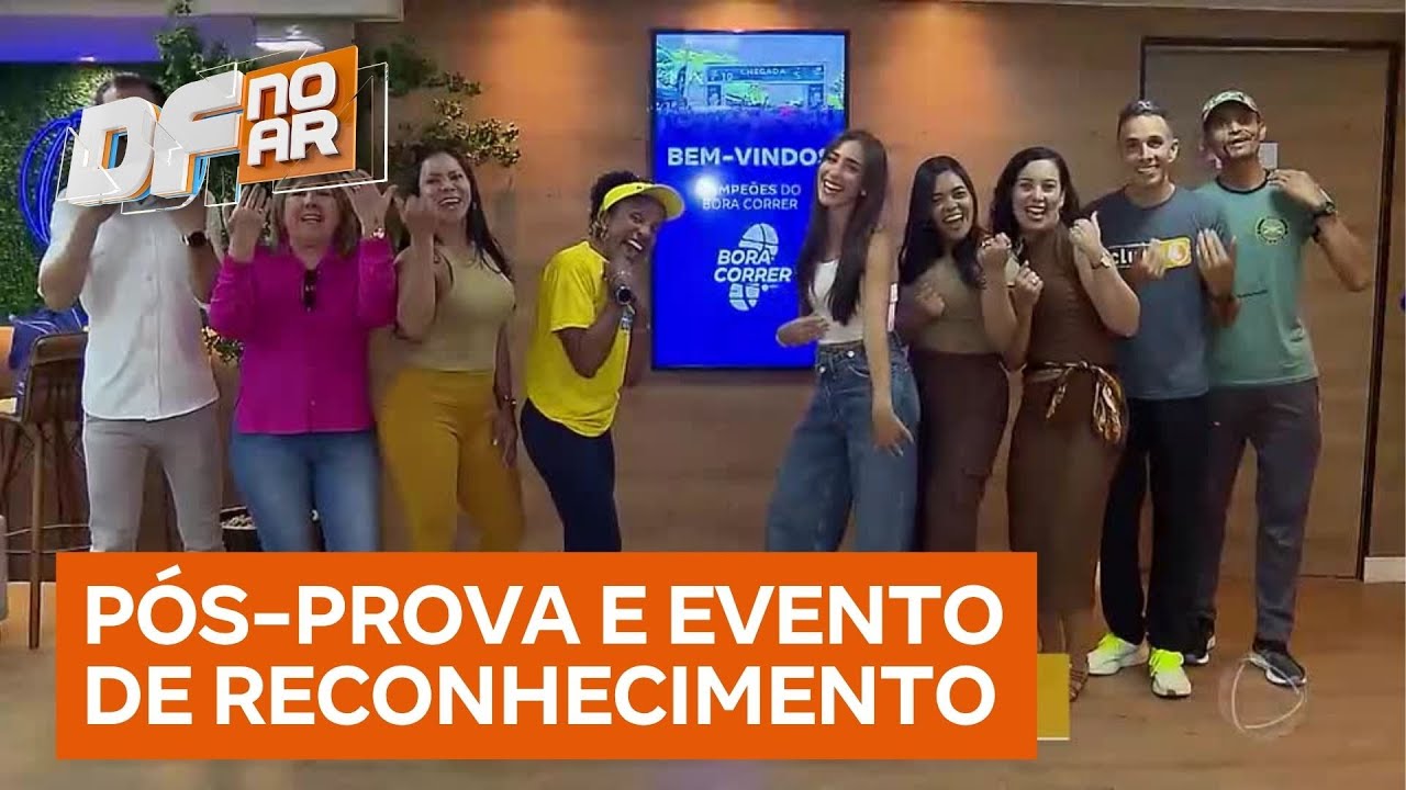 Homenagem na RECORD Bras&iacute;lia destaca vencedores do Bora Correr 2005 | DF no Ar