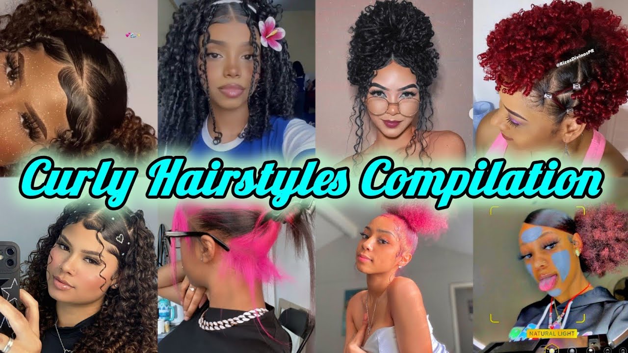 Easy 2024 💙🦋 Protective Hairstyles for natural hair🦋 |viral tiktok edition #curlyhairstyles