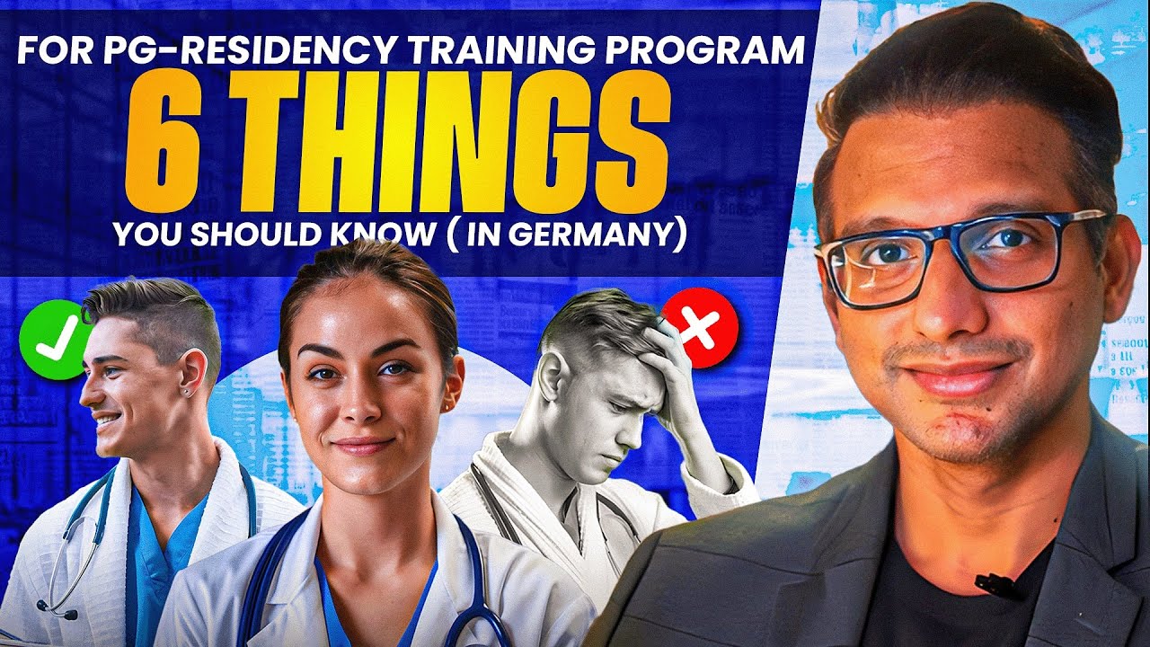 6 THINGS to know BEFORE you start your PG-RESIDENCY TRAINING PROGRAM in Germany.