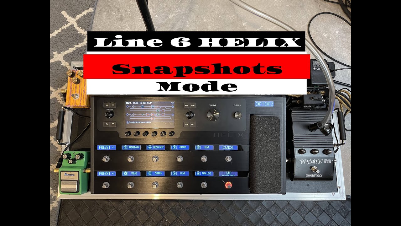 Line 6 HELIX Snapshots Mode Tutorial