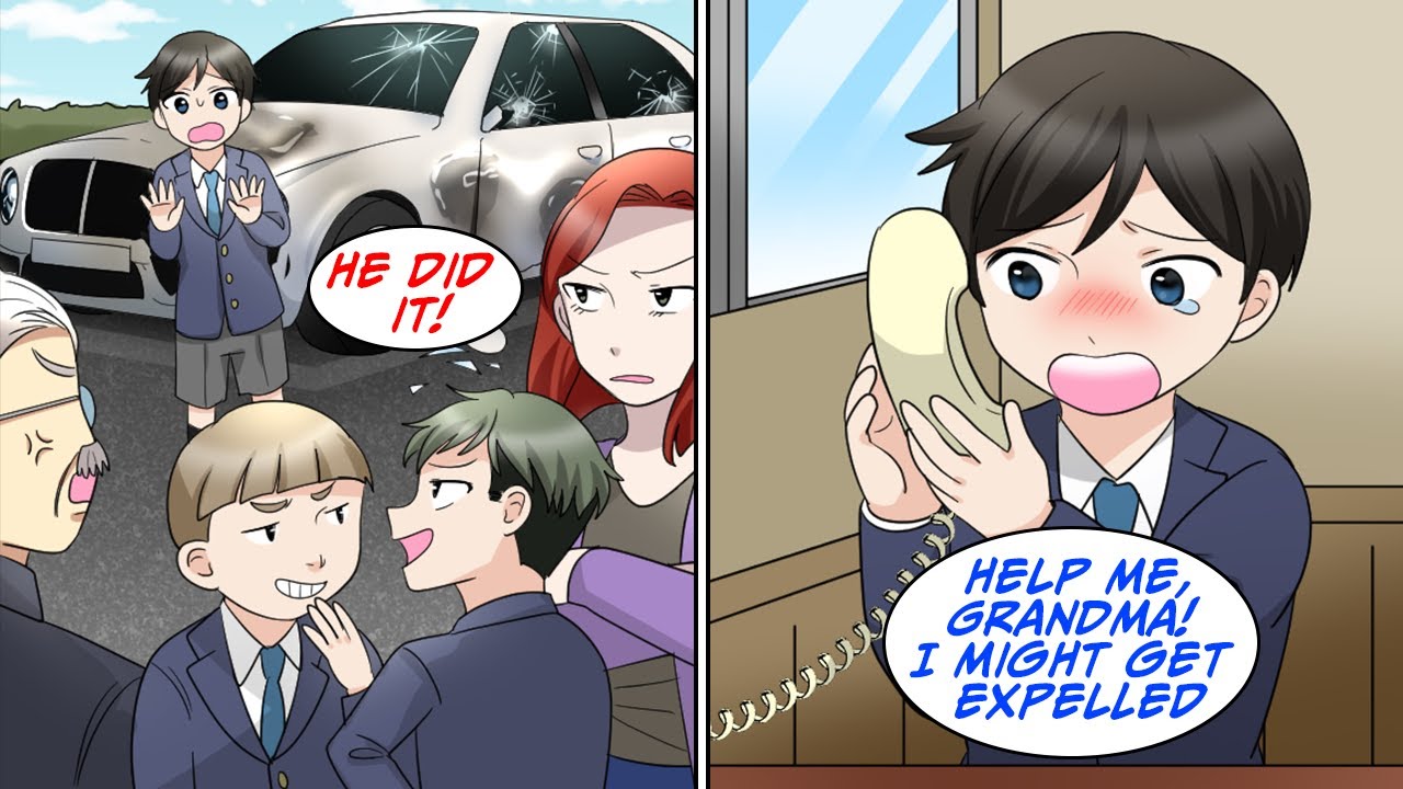 A luxury car in the school's VIP parking lot was destroyed and I was blamed for it [Manga Dub]