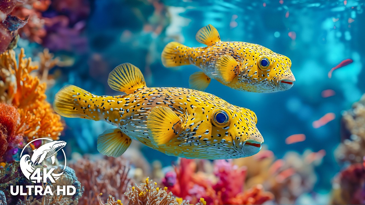 Stunning 8K Coral Reef Exploration – Vibrant Marine Life & Calming Music for Deep Relaxation