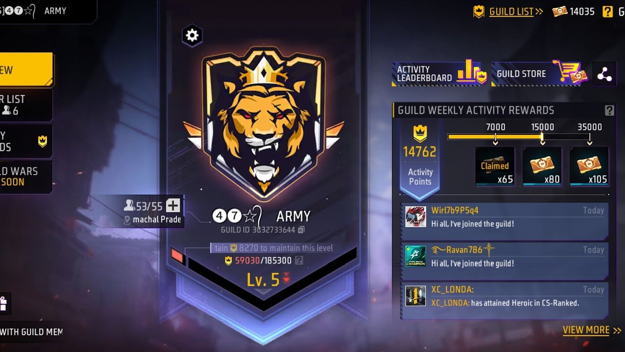 47 ARMY TEM GUILD TEST TOKIR 47 LIVE #freefire #virallive #freefiremax #virallive #subscribekaro