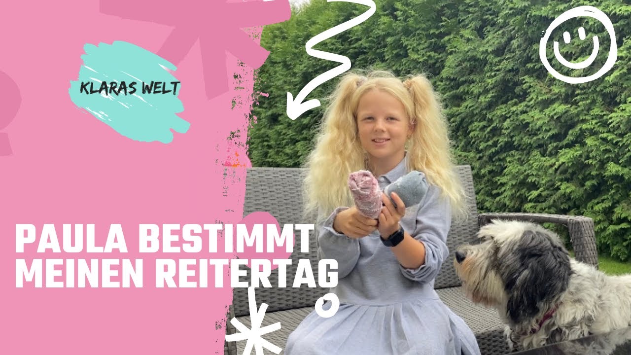 Paula bestimmt meinen Reitertag 😂 | @Klaras Welt