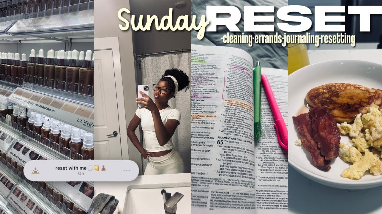 SUNDAY RESET| cleaning, errands, journaling, resetting, etc| Kennedy Jayde