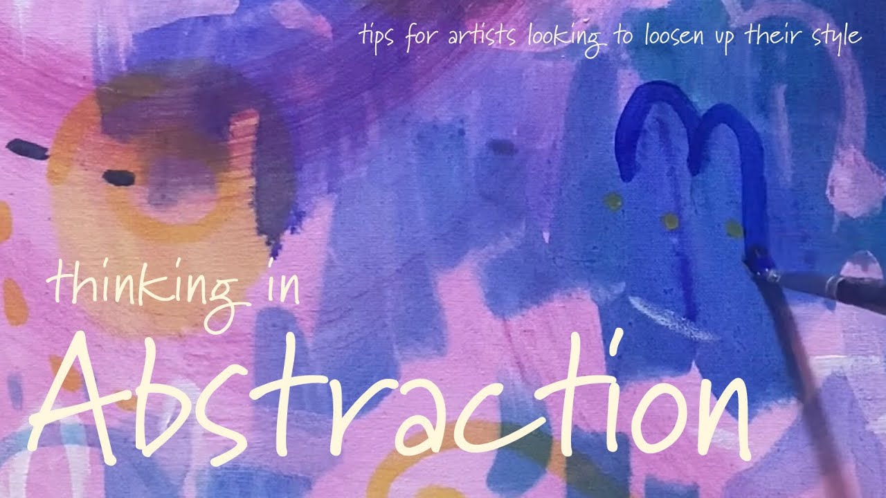 Painting like an Abstract Artist & other tools loosening up your art style #abstractpainting #art