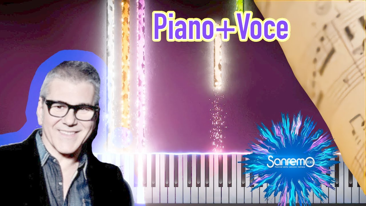 SPECIALE SANREMO 2023 - CINQUE GIORNI - MICHELE ZARRILLO - PIANO E VOCE TUTORIAL + SPARTITO GRATIS