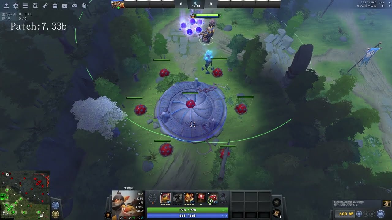 Dota2 Patch 7.33b TECHIES LV9 solo Tormentor