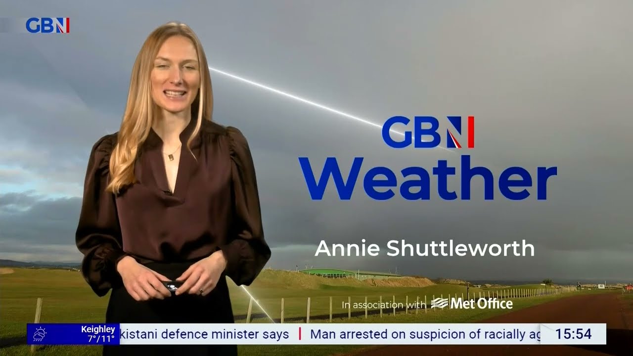 Annie Shuttleworth - Satin Blouse GB News Weather 27Feb2026